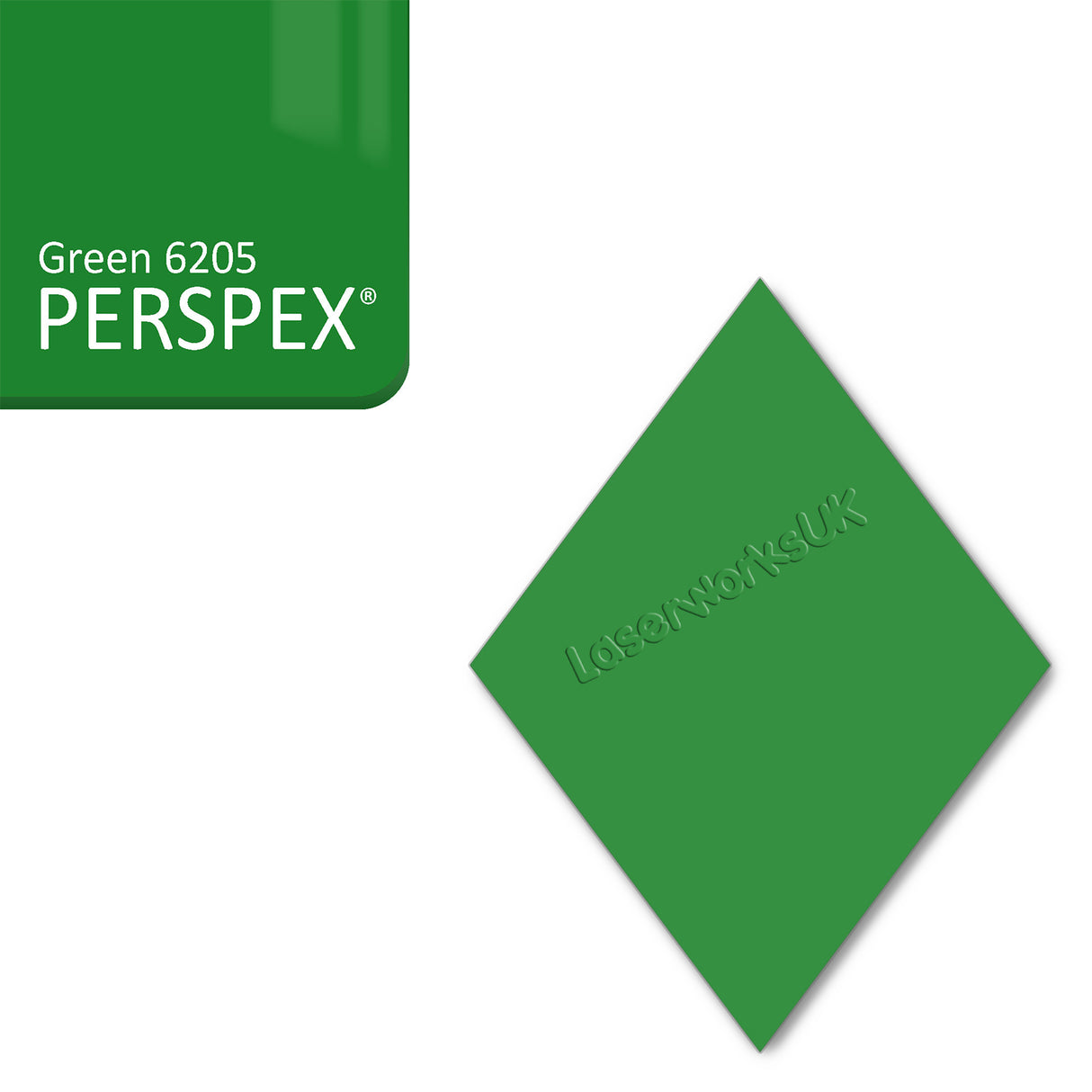 Acrylic Diamond Blank (10cm Pack of 5) - Laserworksuk