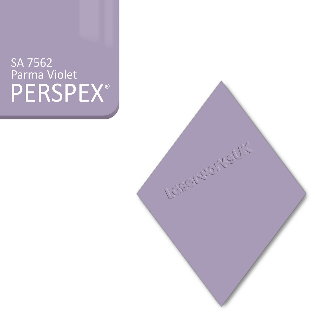 Acrylic Diamond Blank (10cm Pack of 5) - Laserworksuk