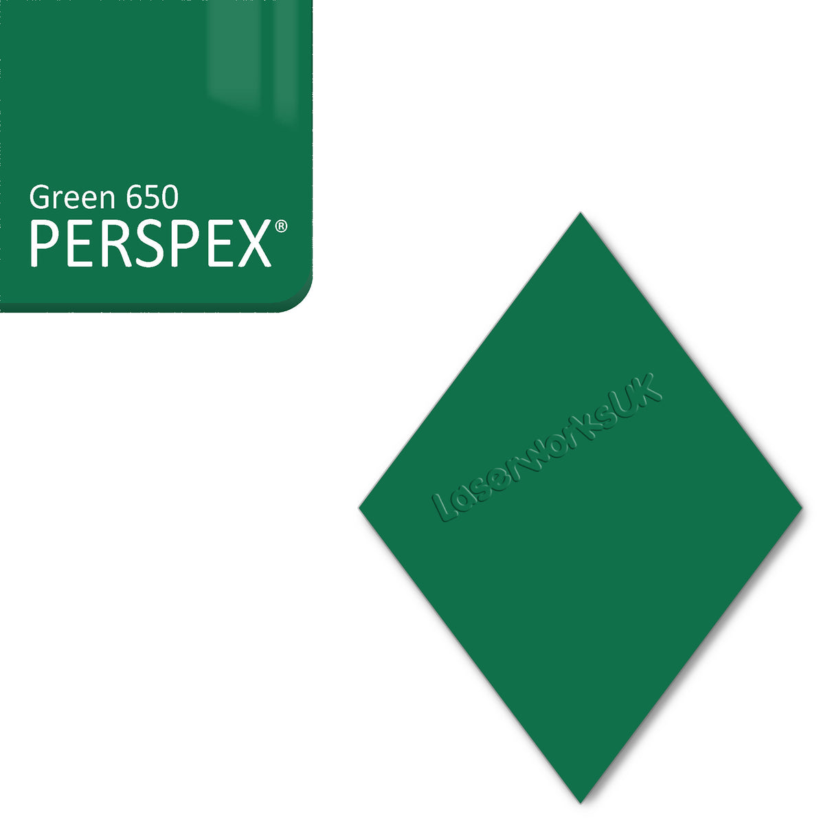 Acrylic Diamond Blank (10cm Pack of 5) - Laserworksuk