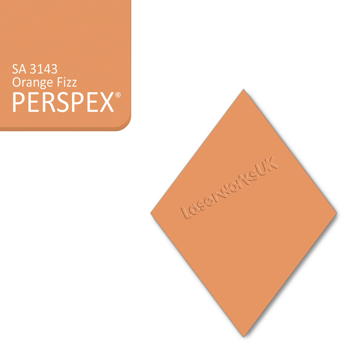 Acrylic Diamond Blank (10cm Pack of 5) - Laserworksuk