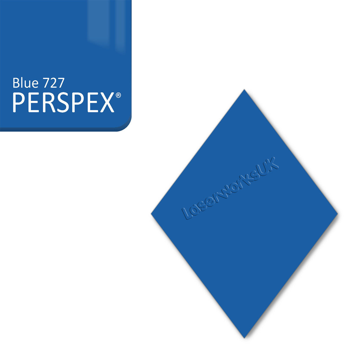 Acrylic Diamond Blank (10cm Pack of 5) - Laserworksuk