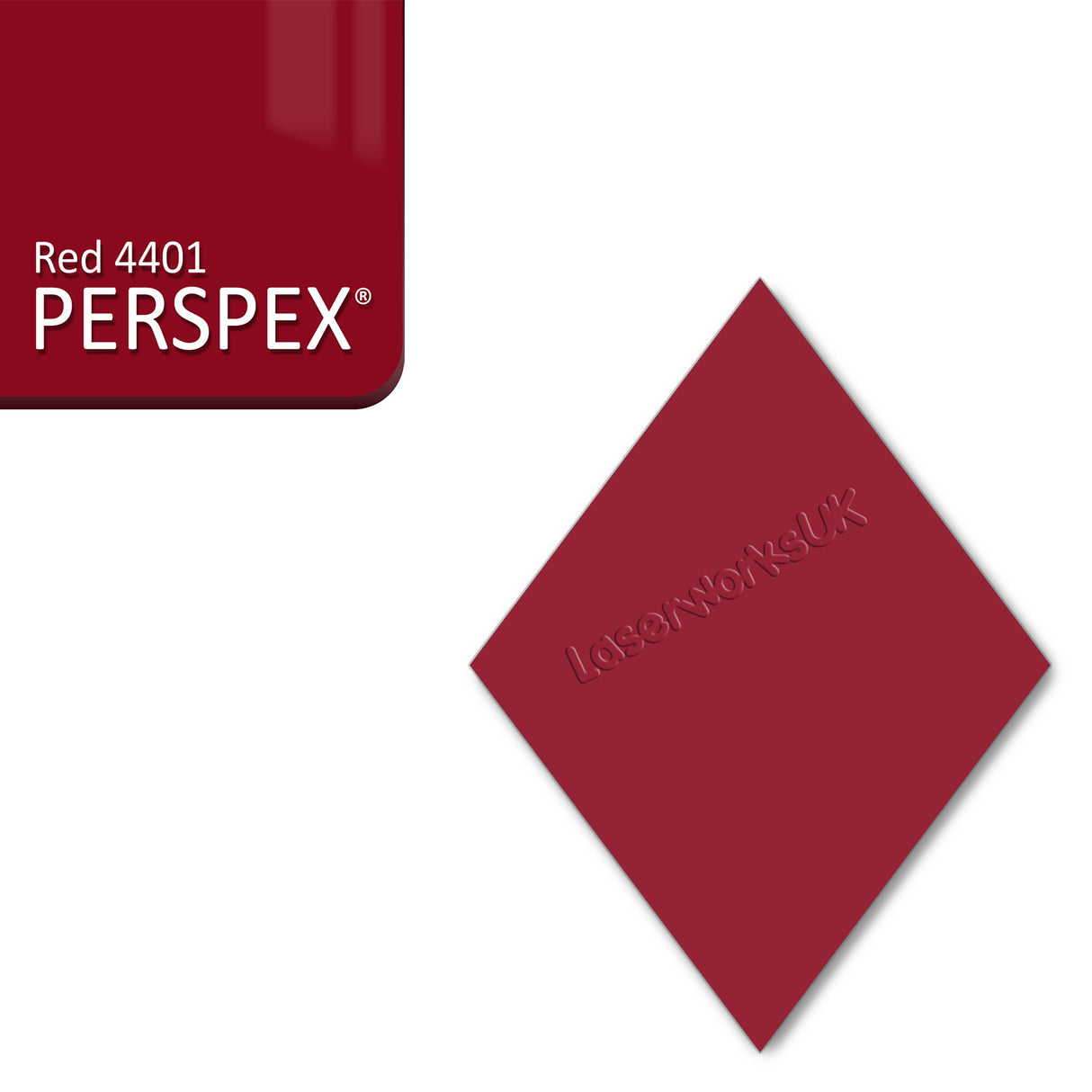 Acrylic Diamond Blank (10cm Pack of 5) - Laserworksuk