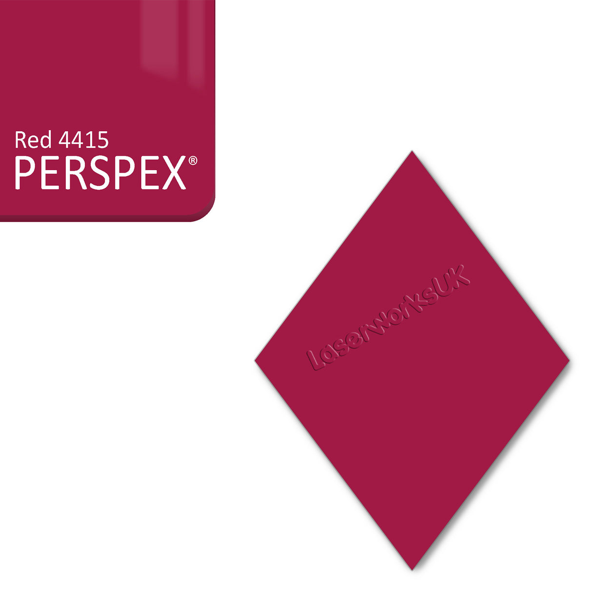 Acrylic Diamond Blank (10cm Pack of 5) - Laserworksuk