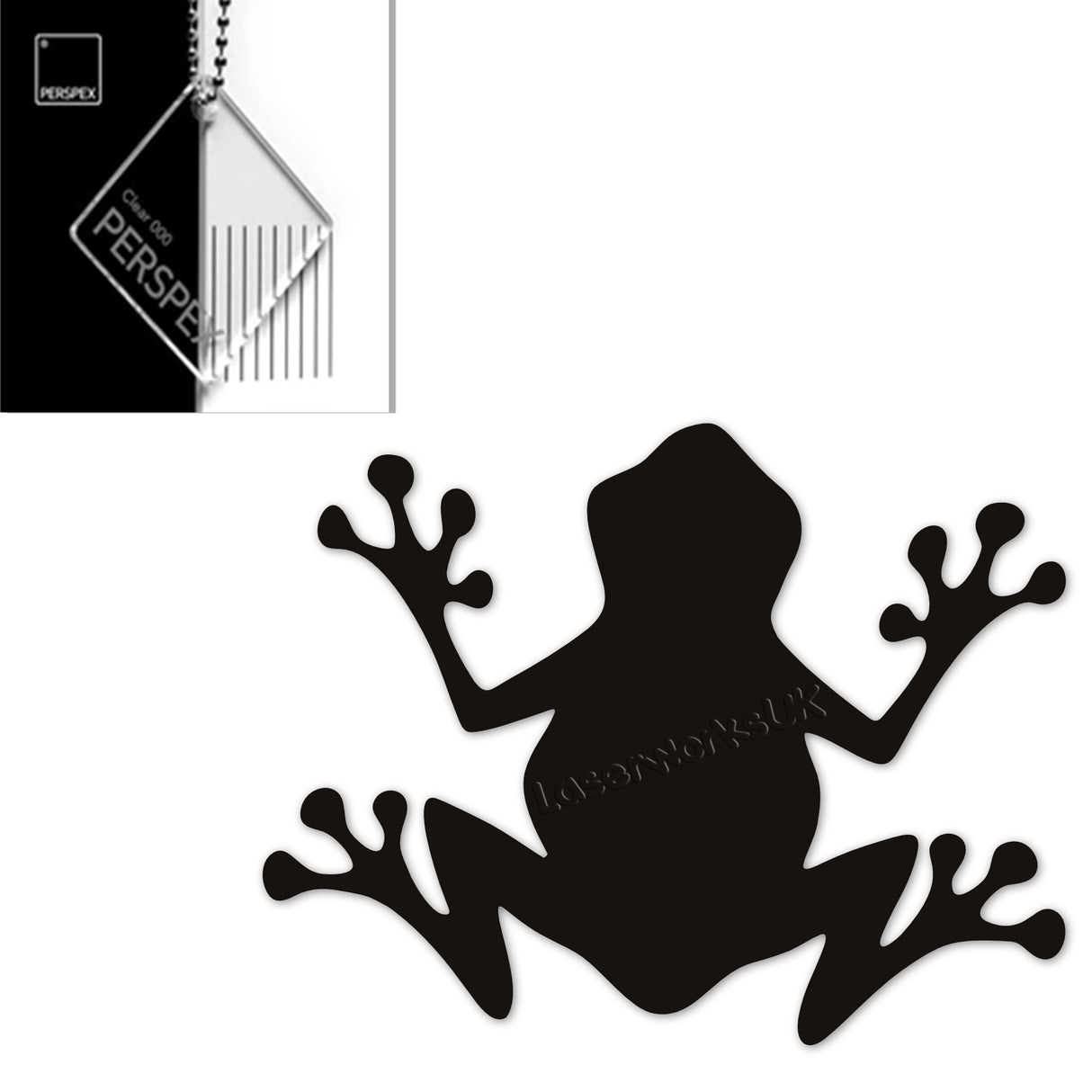 Acrylic Frog Shape - LaserworksUK
