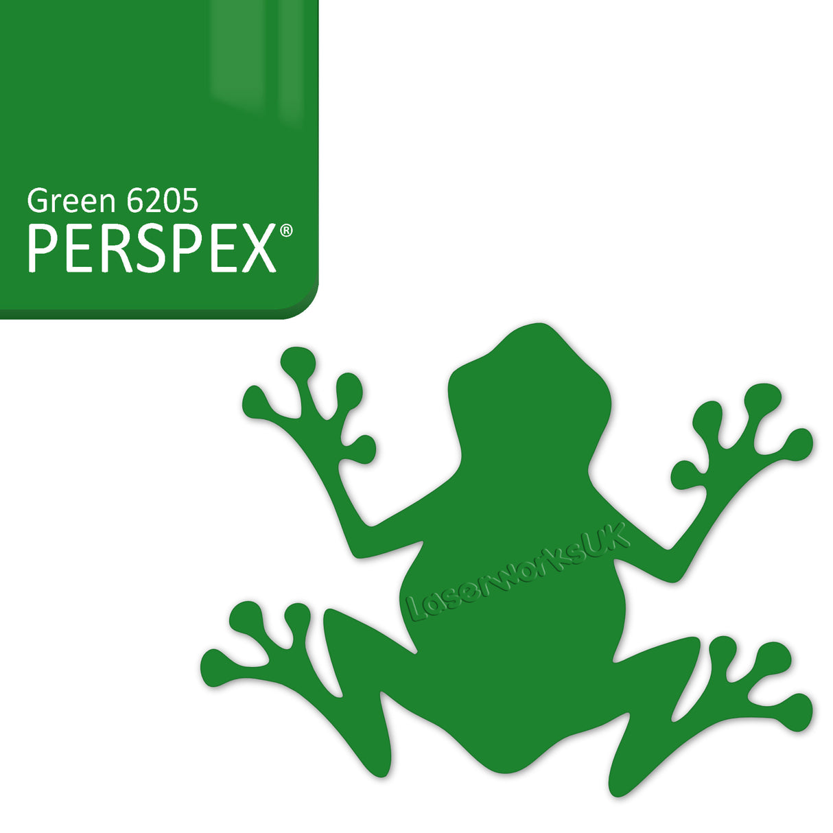 Acrylic Frog Shape - LaserworksUK