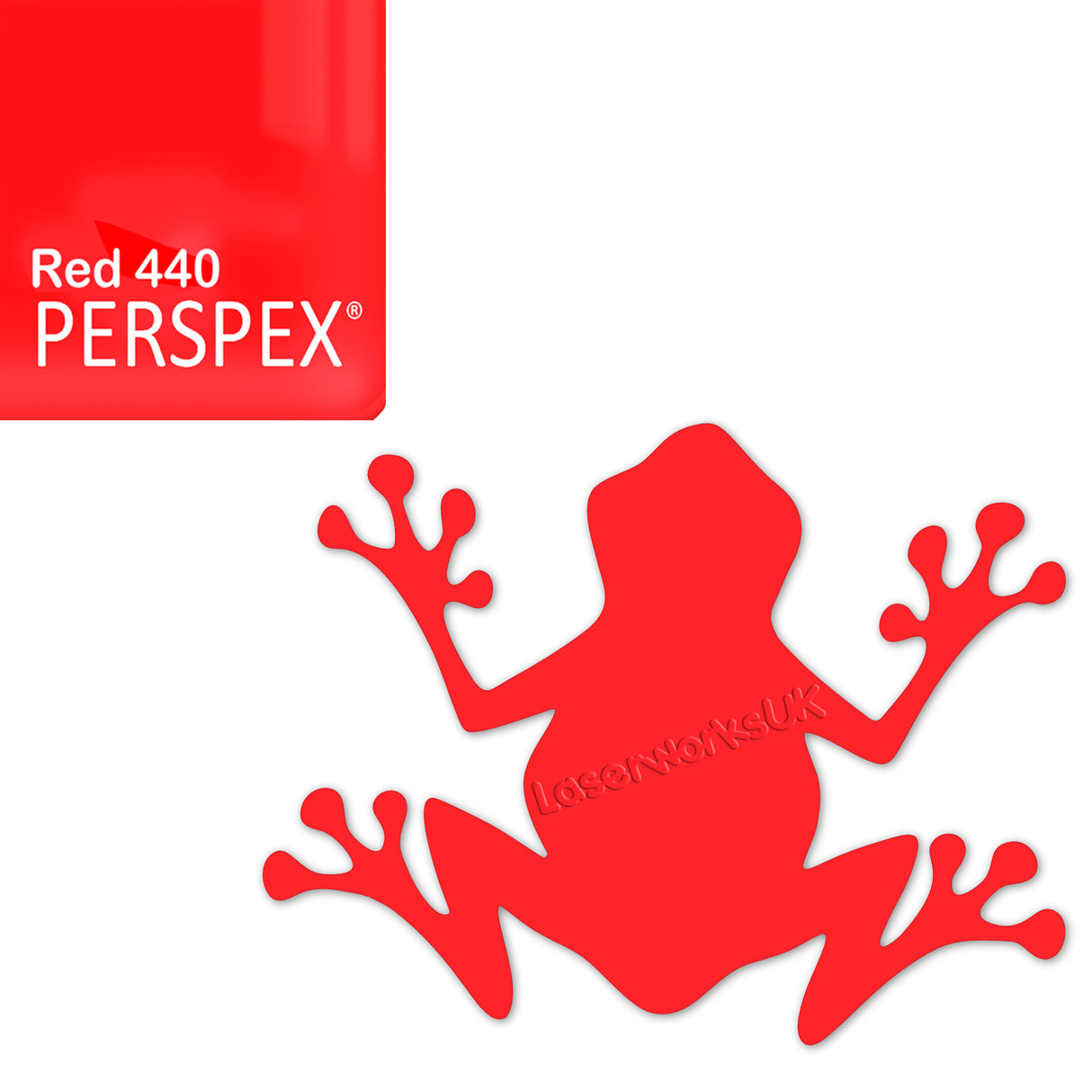 Acrylic Frog Shape - LaserworksUK