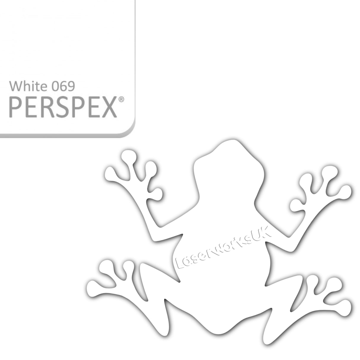 Acrylic Frog Shape - LaserworksUK