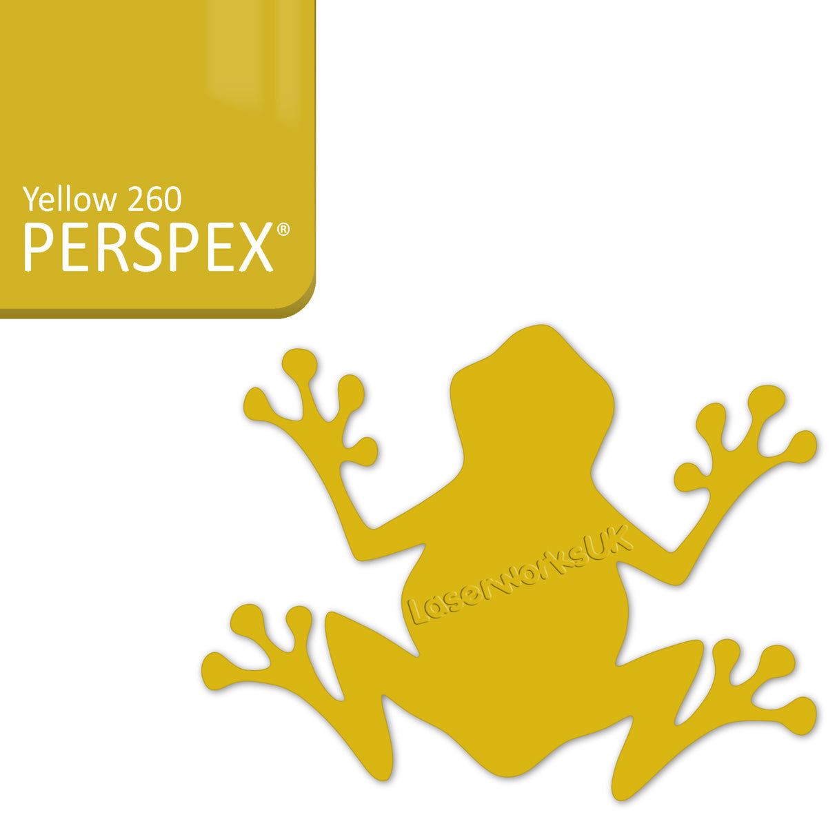 Acrylic Frog Shape - LaserworksUK