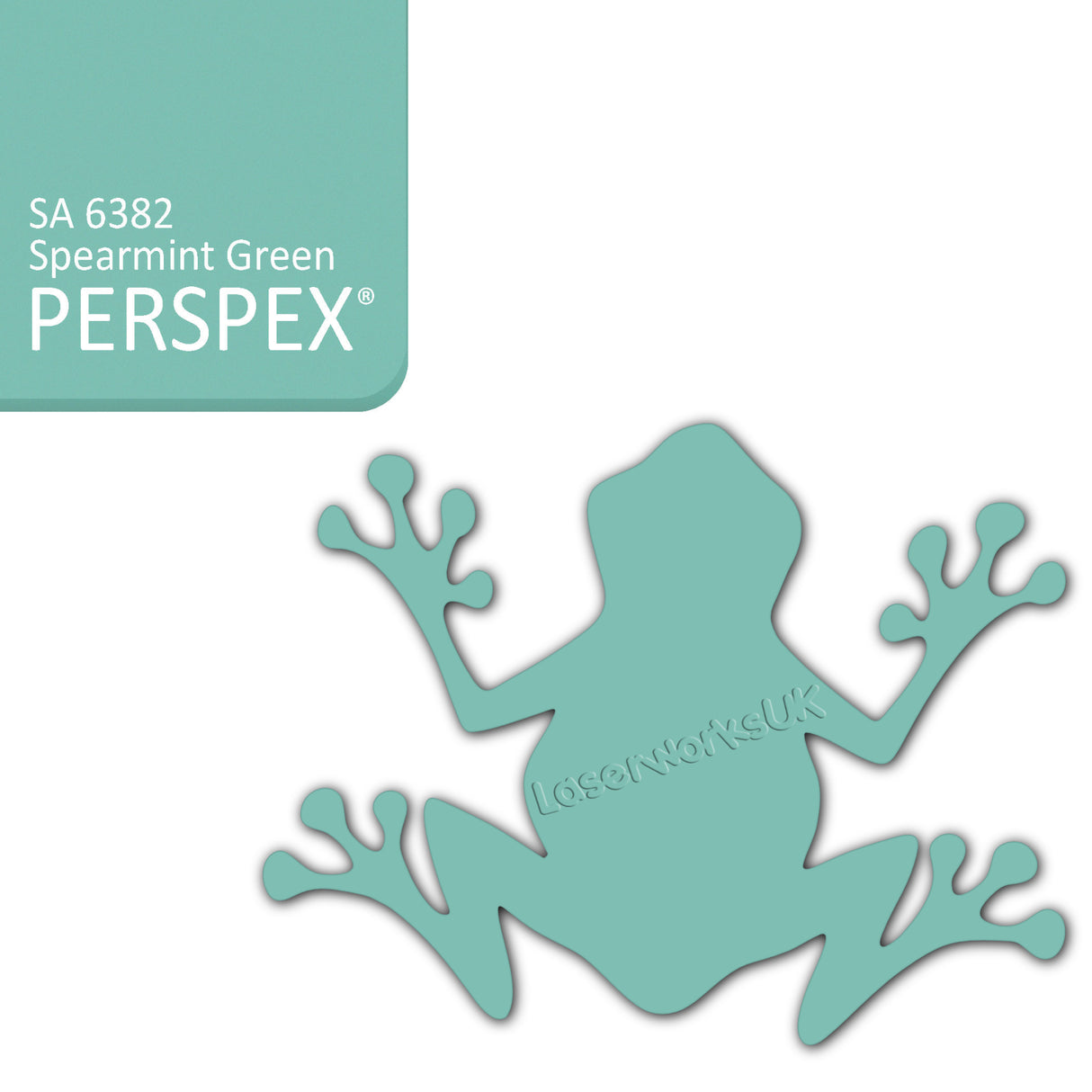 Acrylic Frog Shape - LaserworksUK