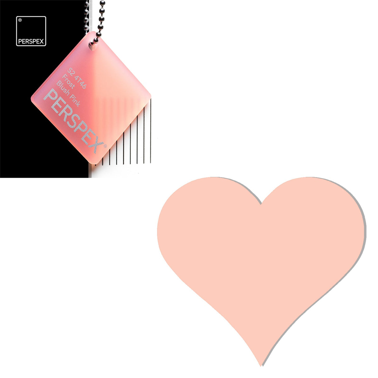 Acrylic Heart Blanks (15cm Pack of 3) - Laserworksuk