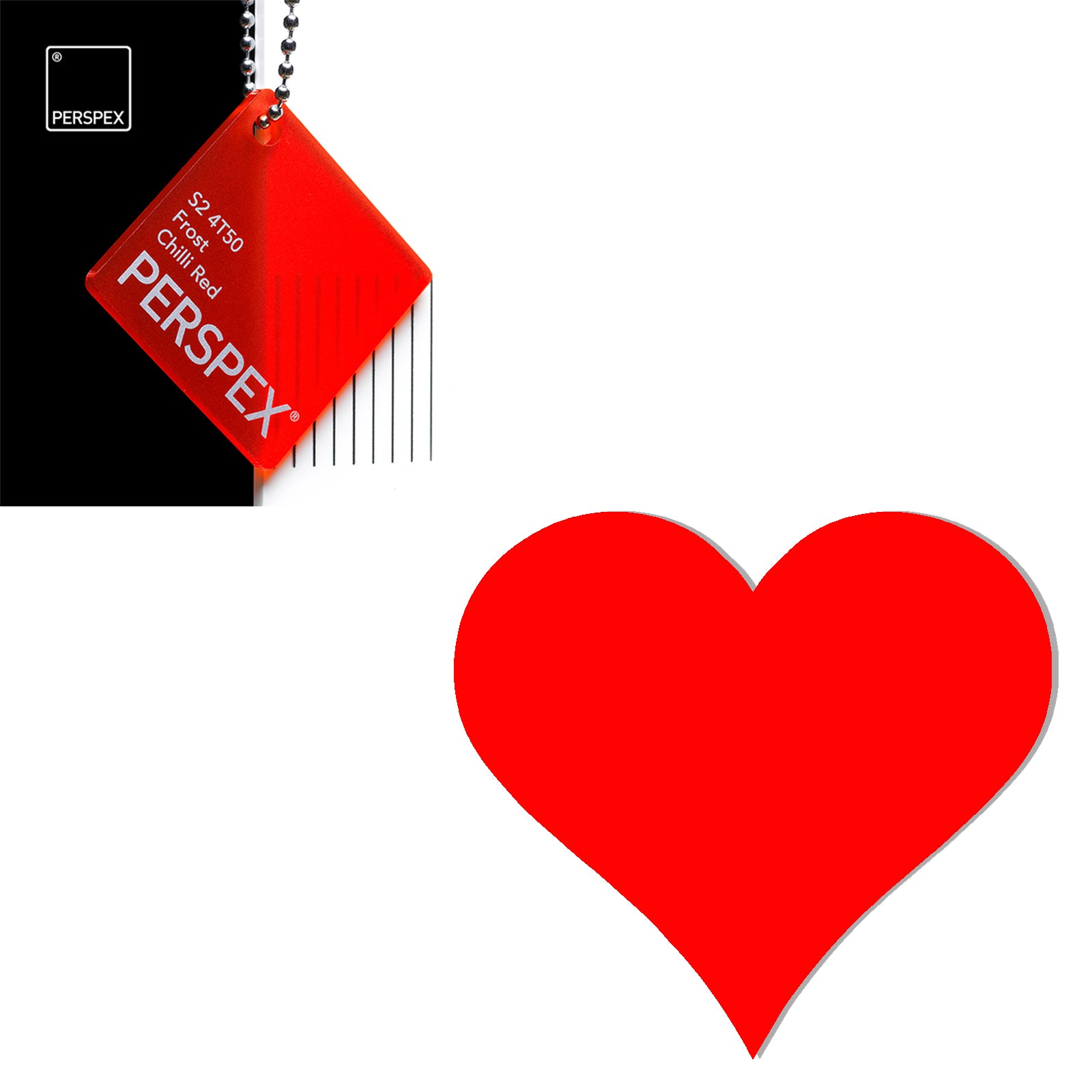 Acrylic Heart Blanks (6cm Pack of 9) - Laserworksuk