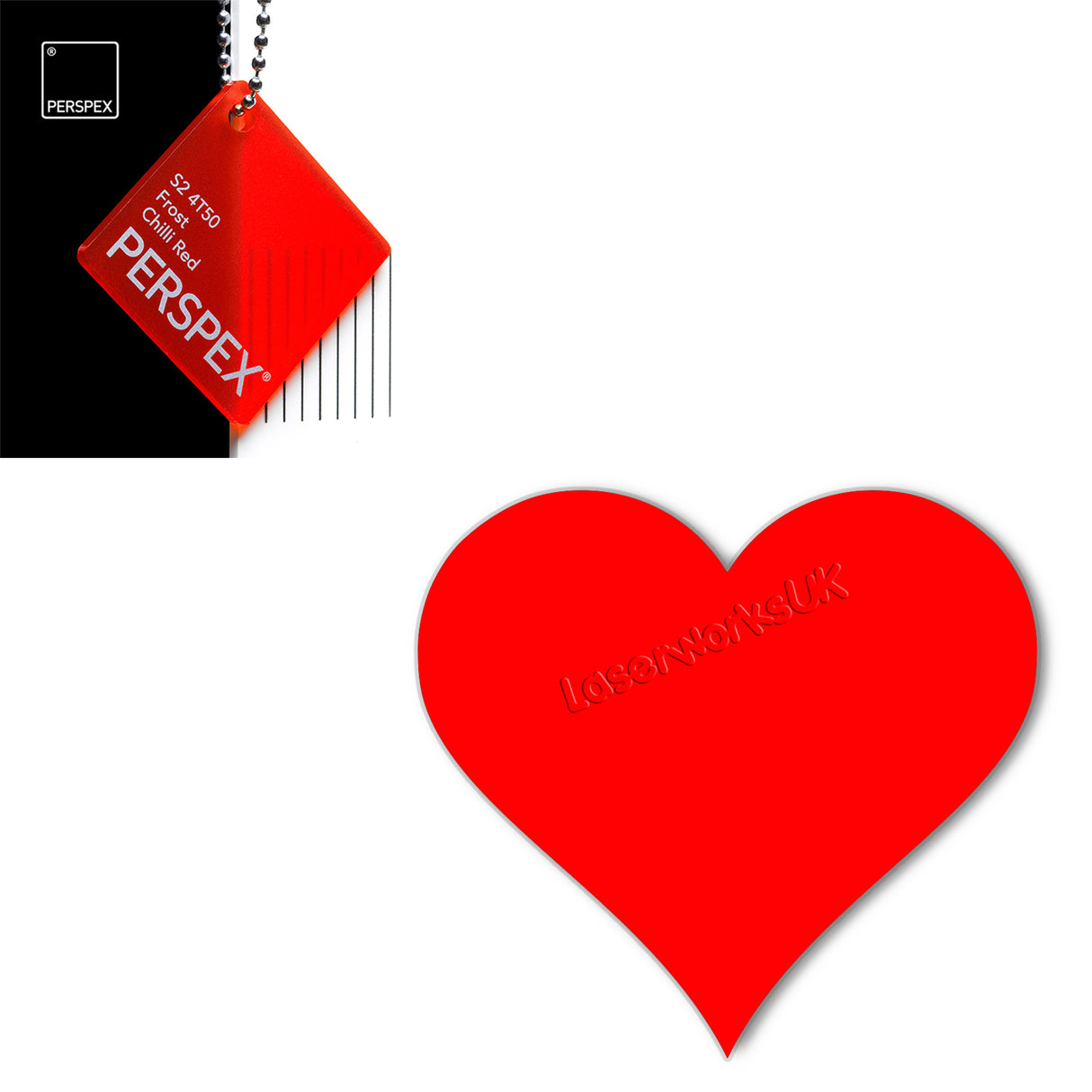 Acrylic Hearts Wedding Table Scatter (Pack of 50) - Laserworksuk