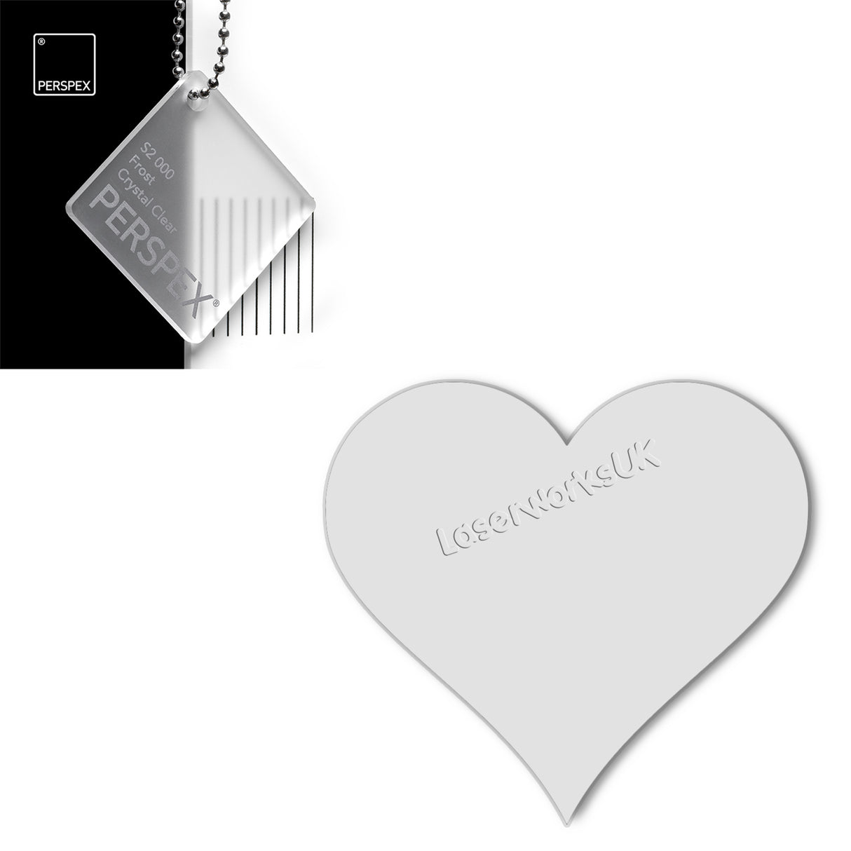 Acrylic Hearts Wedding Table Scatter (Pack of 50) - Laserworksuk