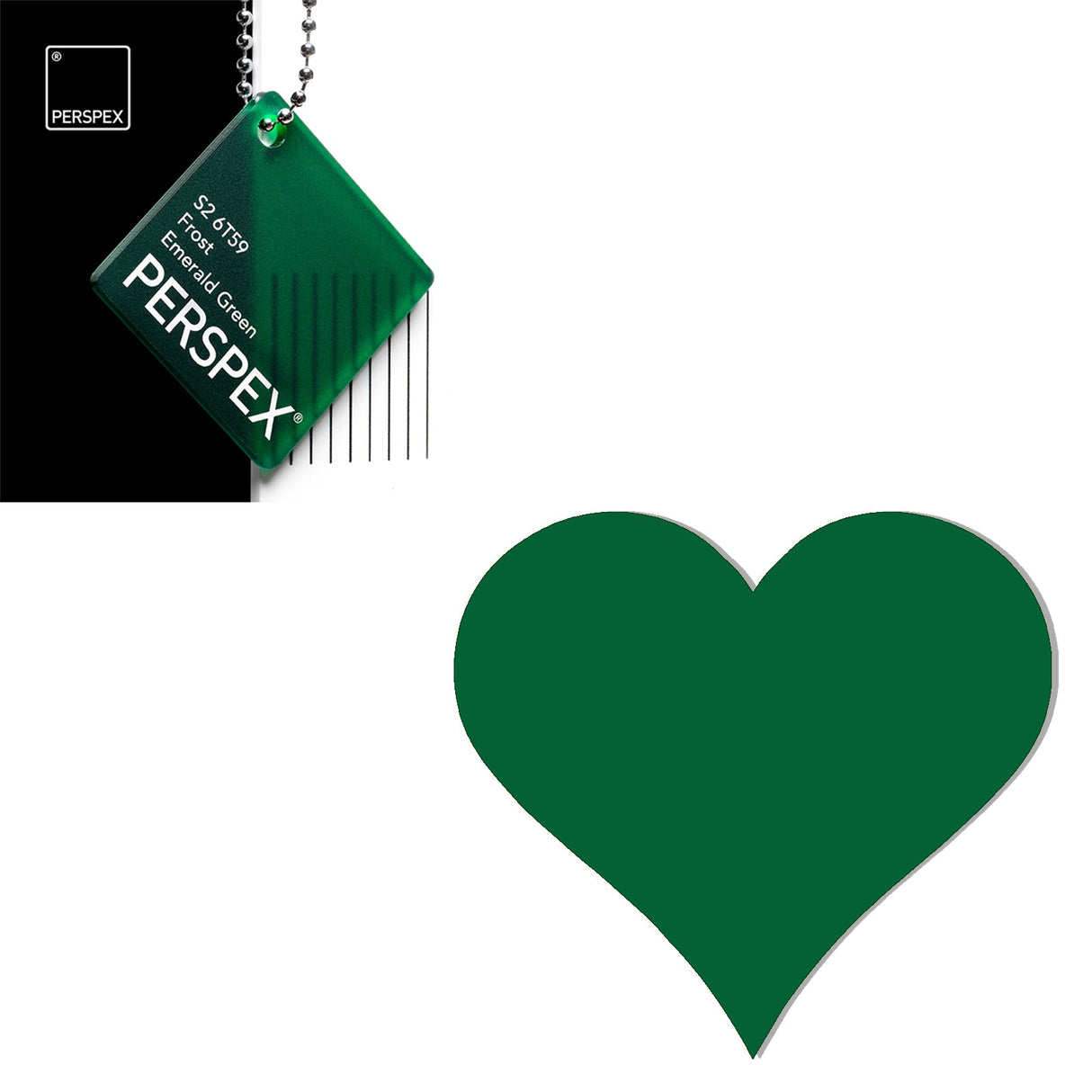 Acrylic Heart Blanks (15cm Pack of 3) - Laserworksuk