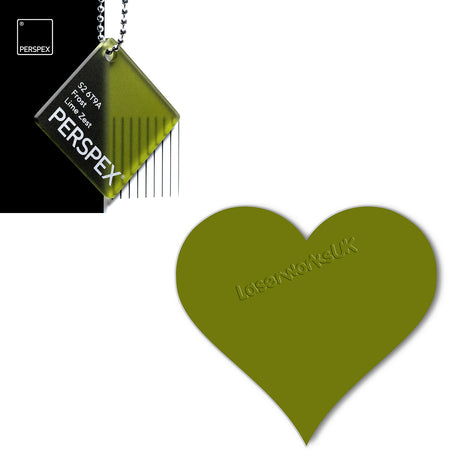 Acrylic Heart Blanks (8cm Pack of 7) - Laserworksuk