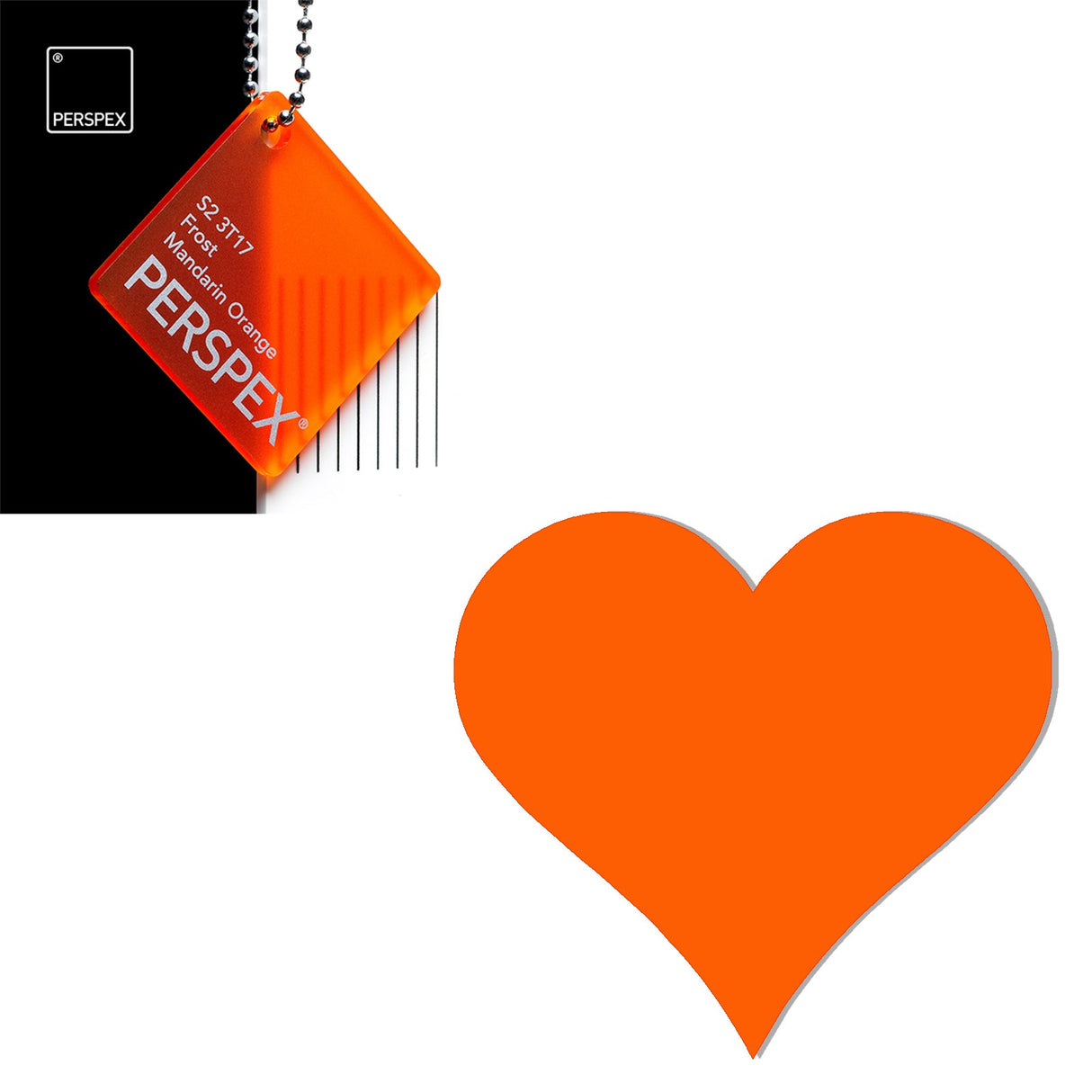 Acrylic Heart Blanks (15cm Pack of 3) - Laserworksuk