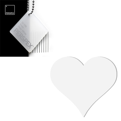 Acrylic Heart Blanks (6cm Pack of 9) - Laserworksuk