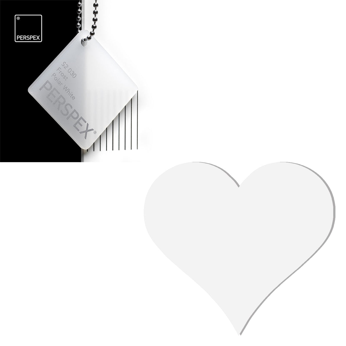 Acrylic Heart Blanks (15cm Pack of 3) - Laserworksuk