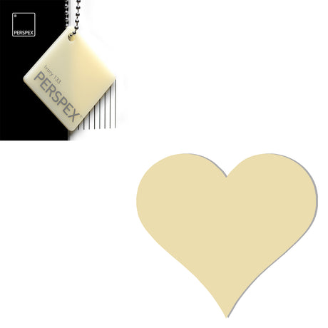 Acrylic Heart Blanks (6cm Pack of 9) - Laserworksuk