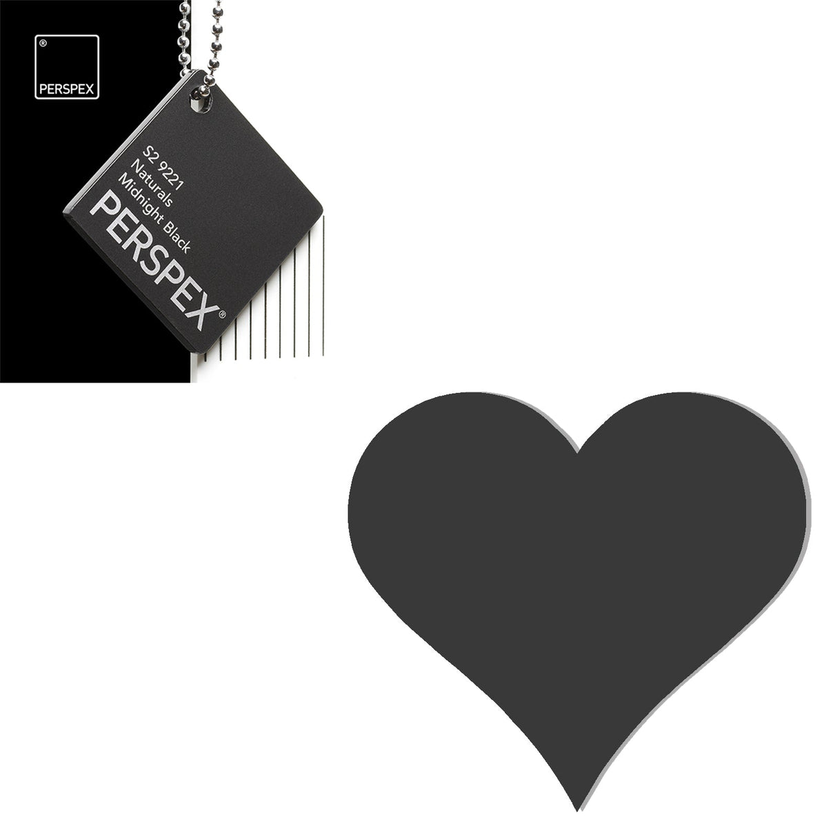 Acrylic Heart Blanks (15cm Pack of 3) - Laserworksuk