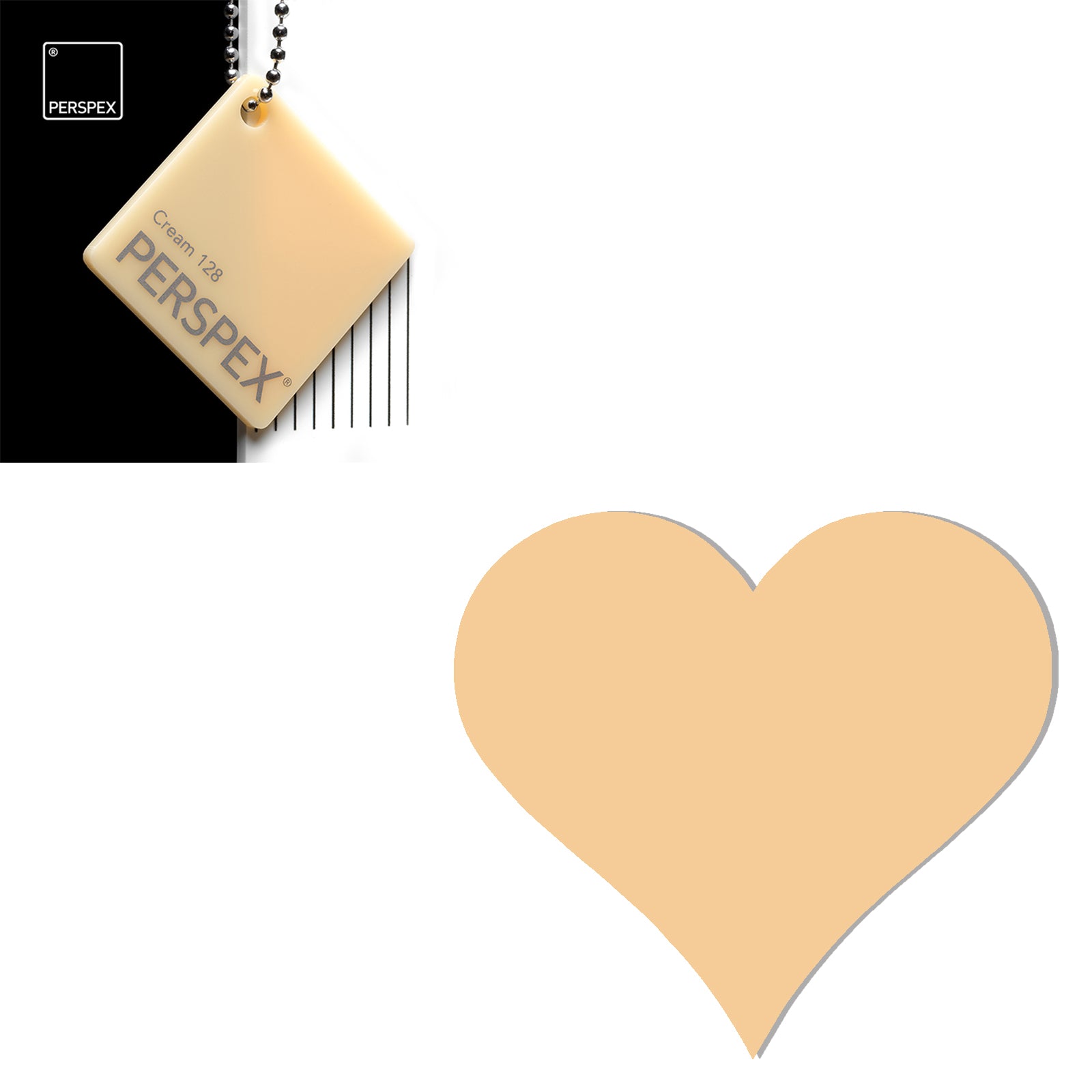 Acrylic Heart Blanks (6cm Pack of 9) - Laserworksuk