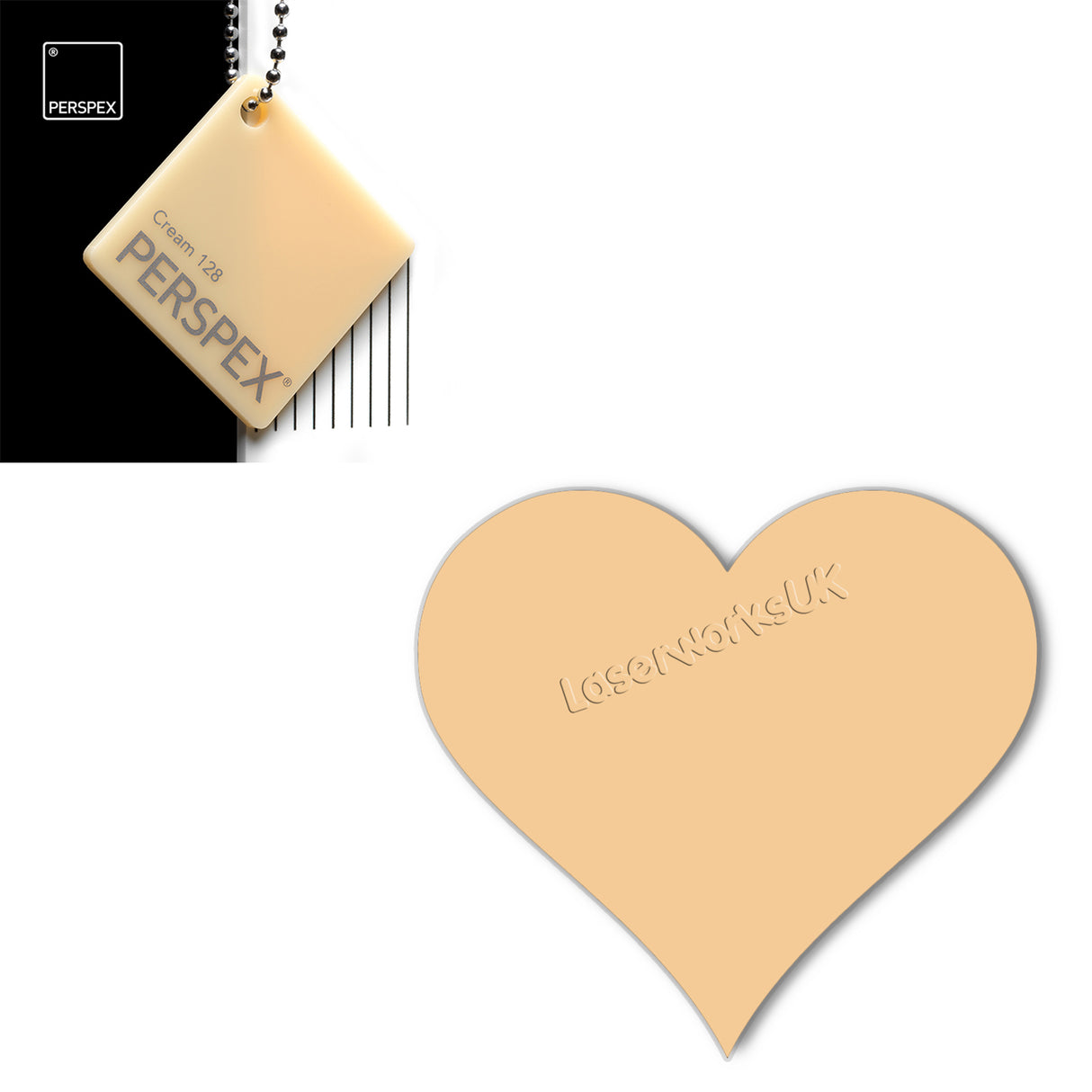 Acrylic Hearts Wedding Table Scatter (Pack of 50) - Laserworksuk