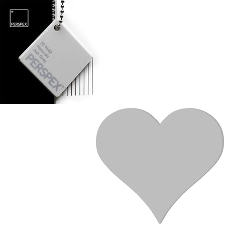 Acrylic Heart Blanks (6cm Pack of 9) - Laserworksuk