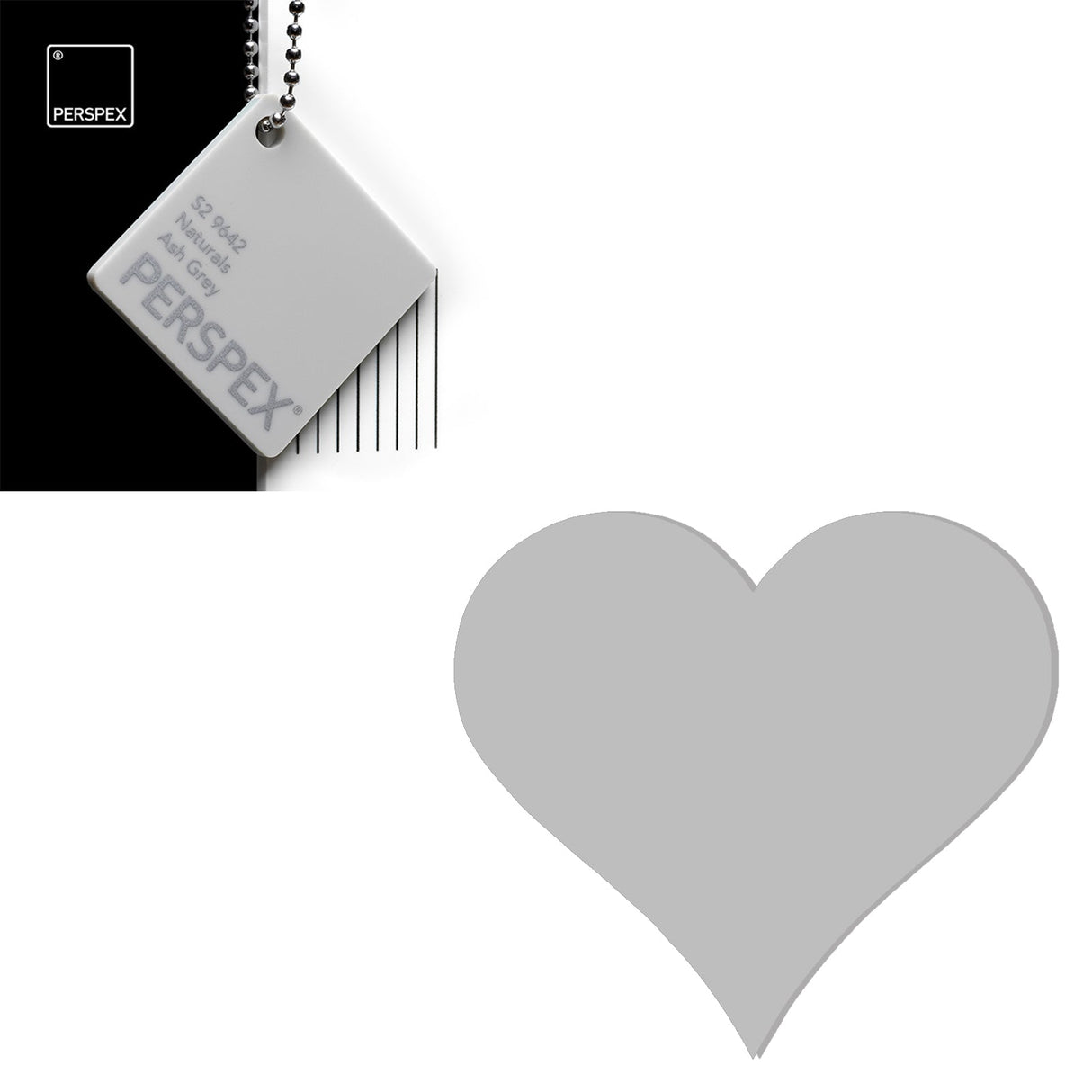 Acrylic Heart Blanks (15cm Pack of 3) - Laserworksuk