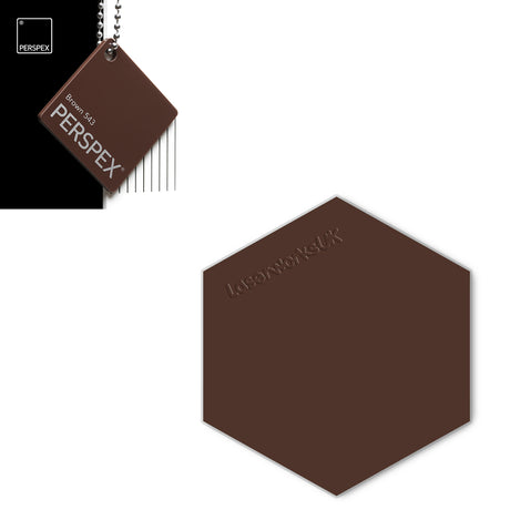 Acrylic Hexagon Blanks (6cm Pack of 9) - Laserworksuk