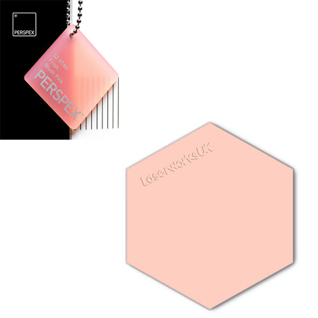 Acrylic Hexagon Blanks (6cm Pack of 9) - Laserworksuk