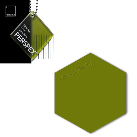 Acrylic Hexagon Blanks (6cm Pack of 9) - Laserworksuk