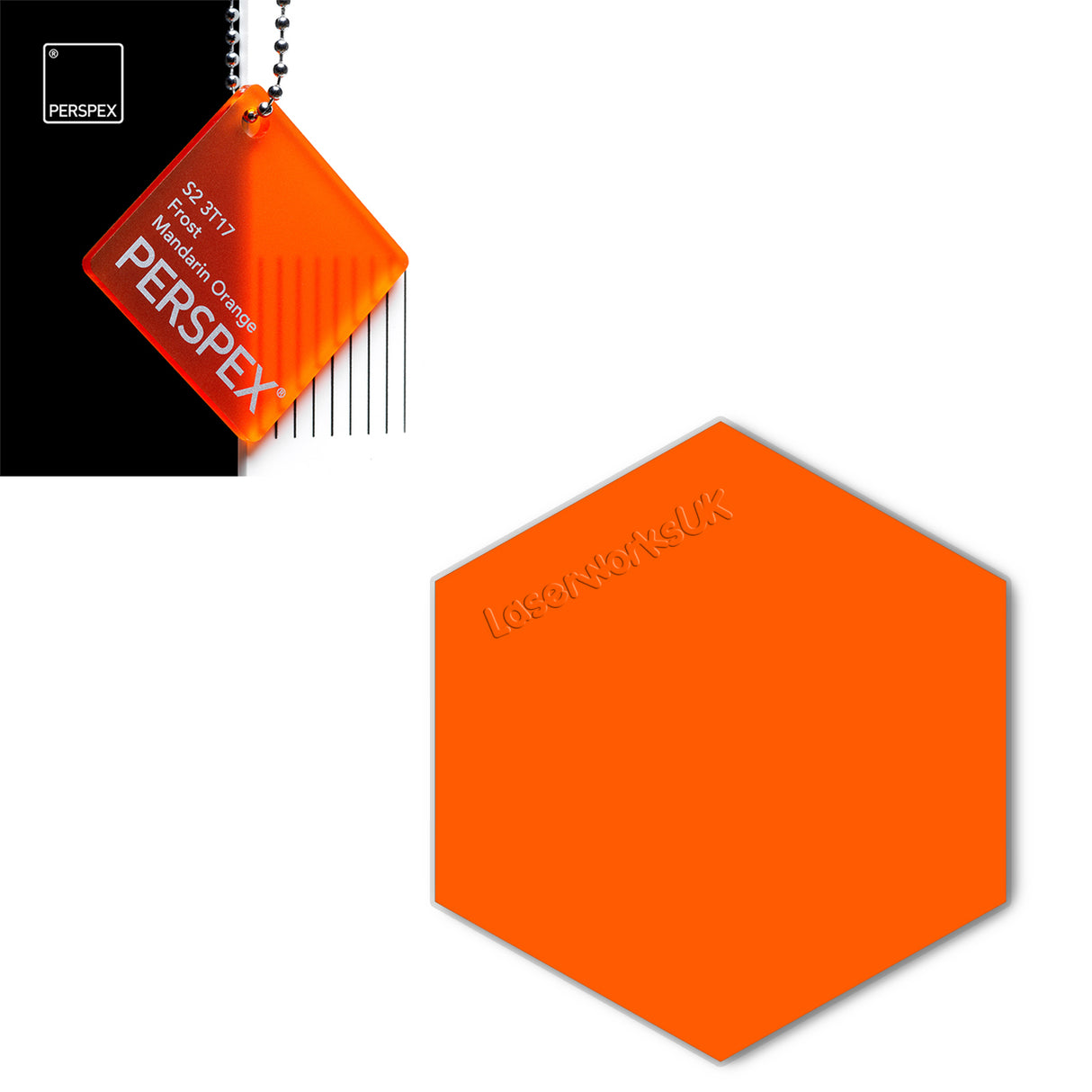 Acrylic Hexagon Blanks (6cm Pack of 9) - Laserworksuk