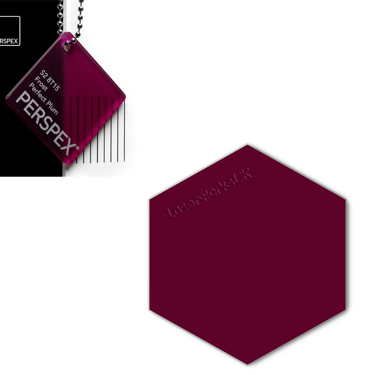 Acrylic Hexagon Blanks (6cm Pack of 9) - Laserworksuk