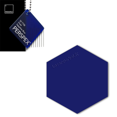 Acrylic Hexagon Blanks (6cm Pack of 9) - Laserworksuk