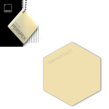 Acrylic Hexagon Blanks (6cm Pack of 9) - Laserworksuk