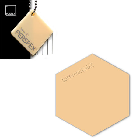 Acrylic Hexagon Blanks (6cm Pack of 9) - Laserworksuk