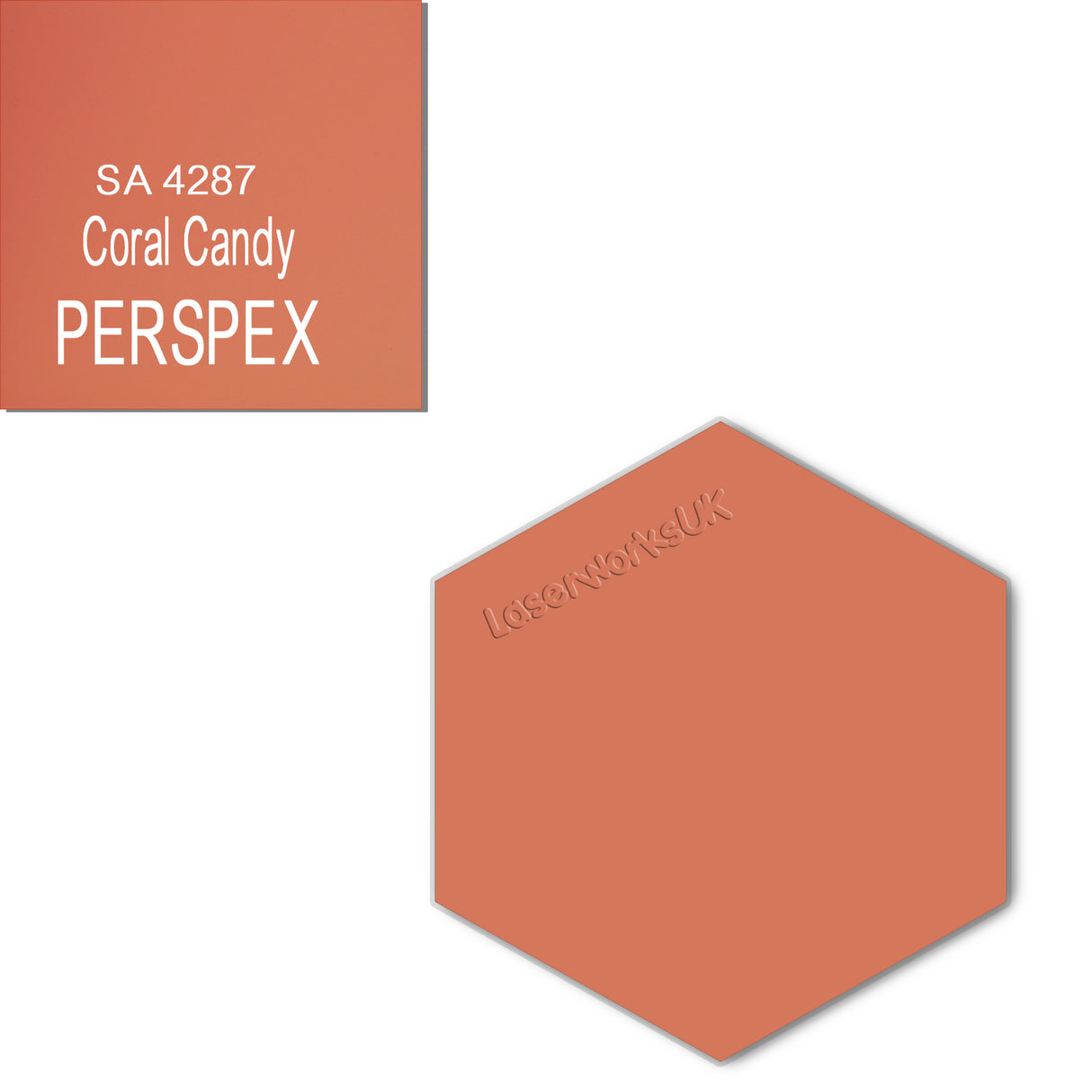 Acrylic Hexagon Blanks (6cm Pack of 9) - Laserworksuk