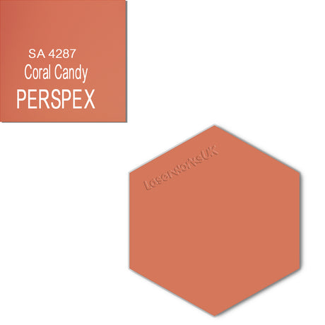 Acrylic Hexagon Blanks (6cm Pack of 9) - Laserworksuk