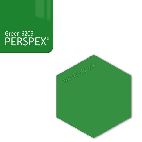 Acrylic Hexagon Blanks (6cm Pack of 9) - Laserworksuk