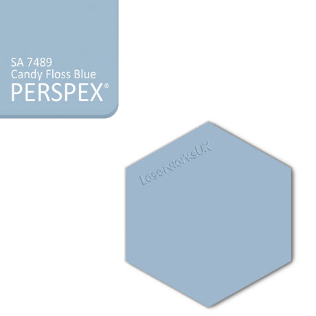 Acrylic Hexagon Blanks (6cm Pack of 9) - Laserworksuk