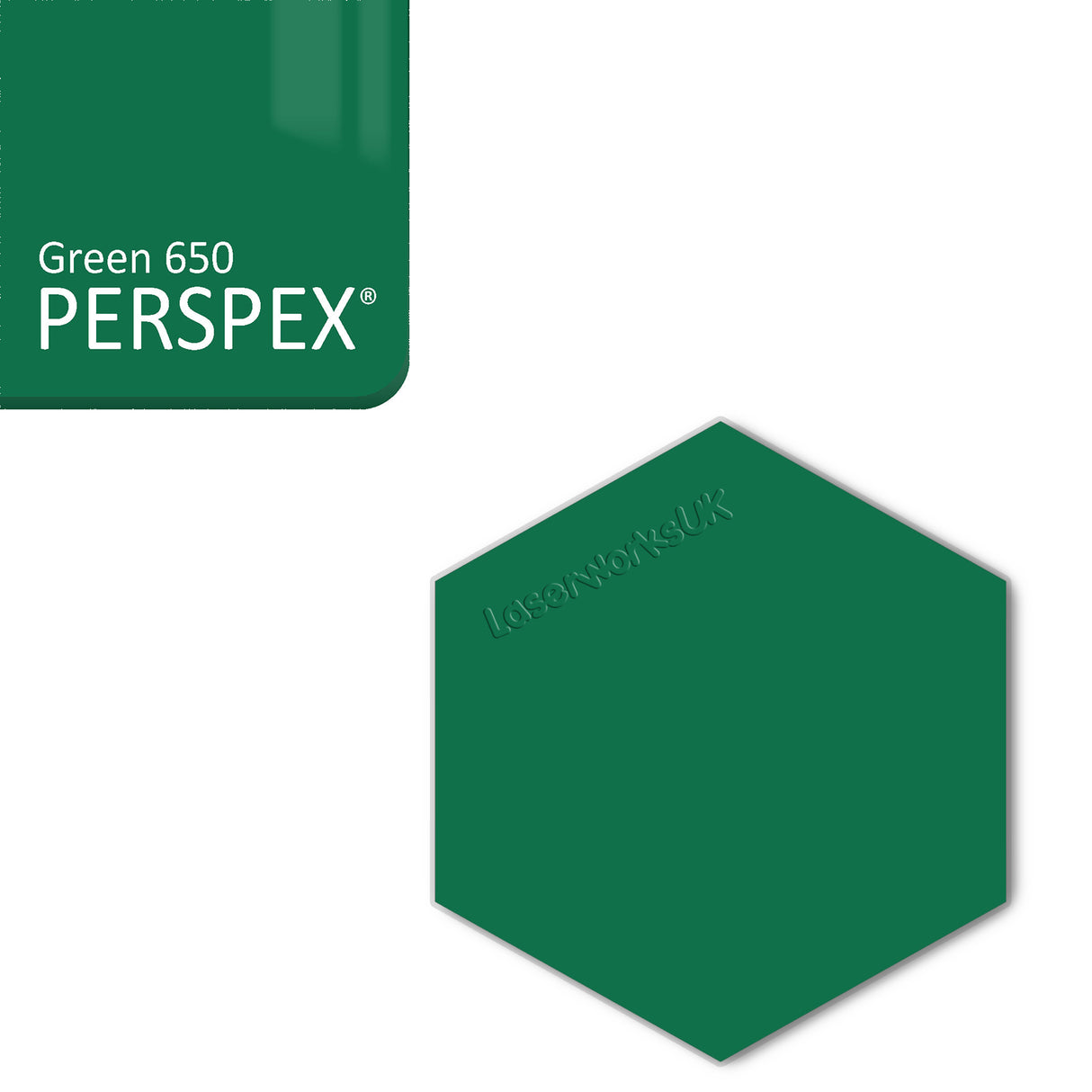 Acrylic Hexagon Blanks (6cm Pack of 9) - Laserworksuk