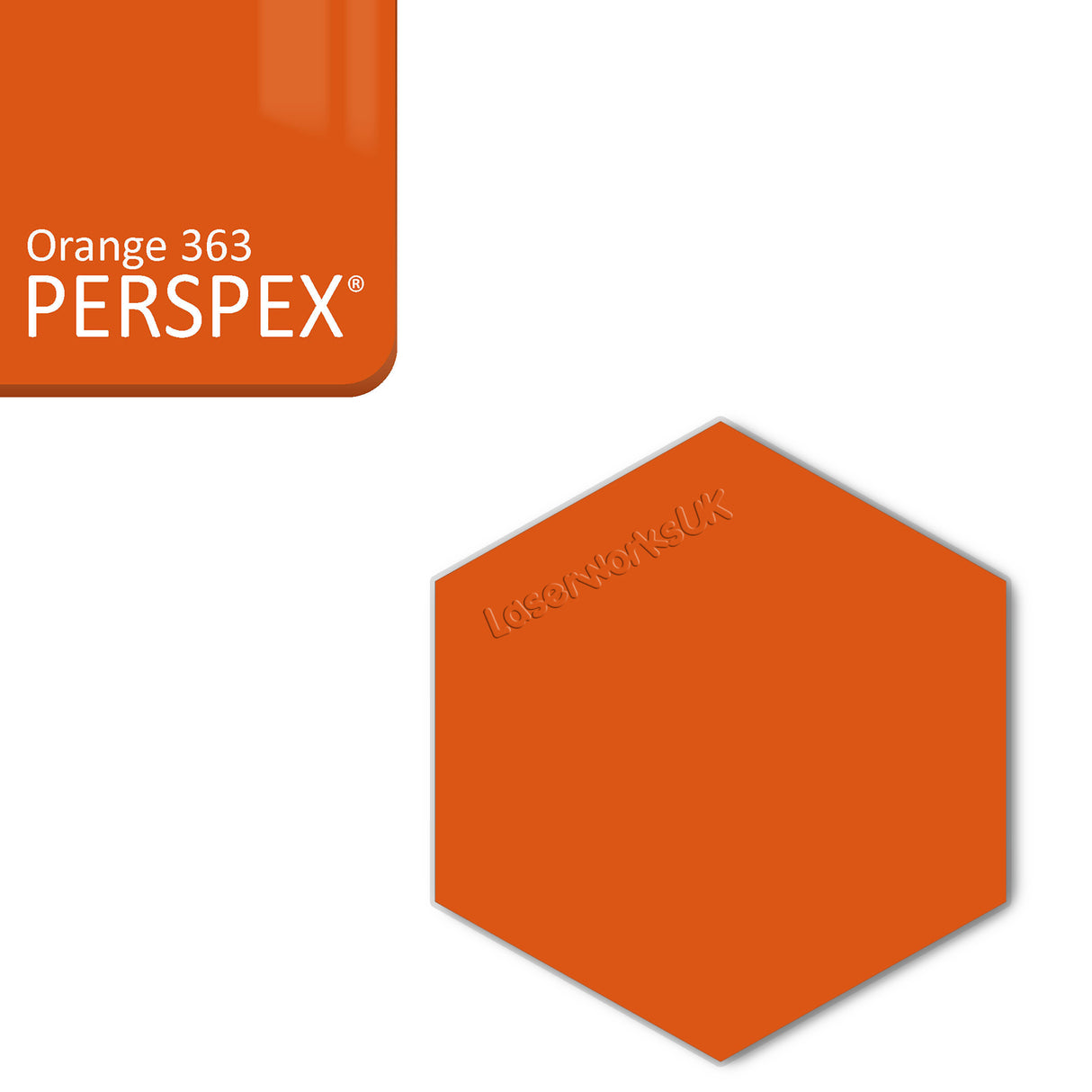 Acrylic Hexagon Blanks (6cm Pack of 9) - Laserworksuk