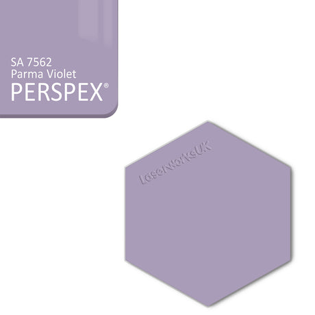 Acrylic Hexagon Blanks (6cm Pack of 9) - Laserworksuk