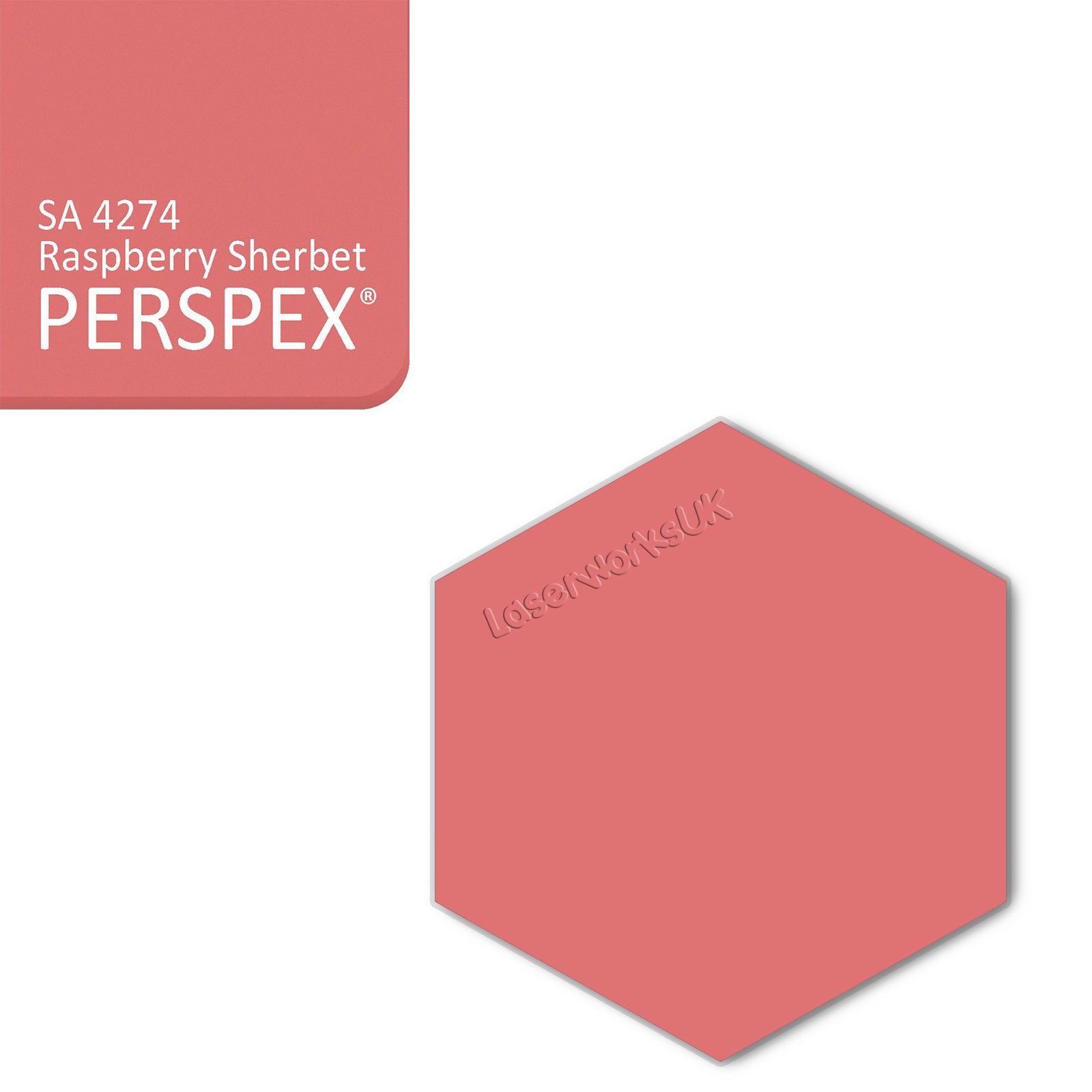 Acrylic Hexagon Blanks (6cm Pack of 9) - Laserworksuk
