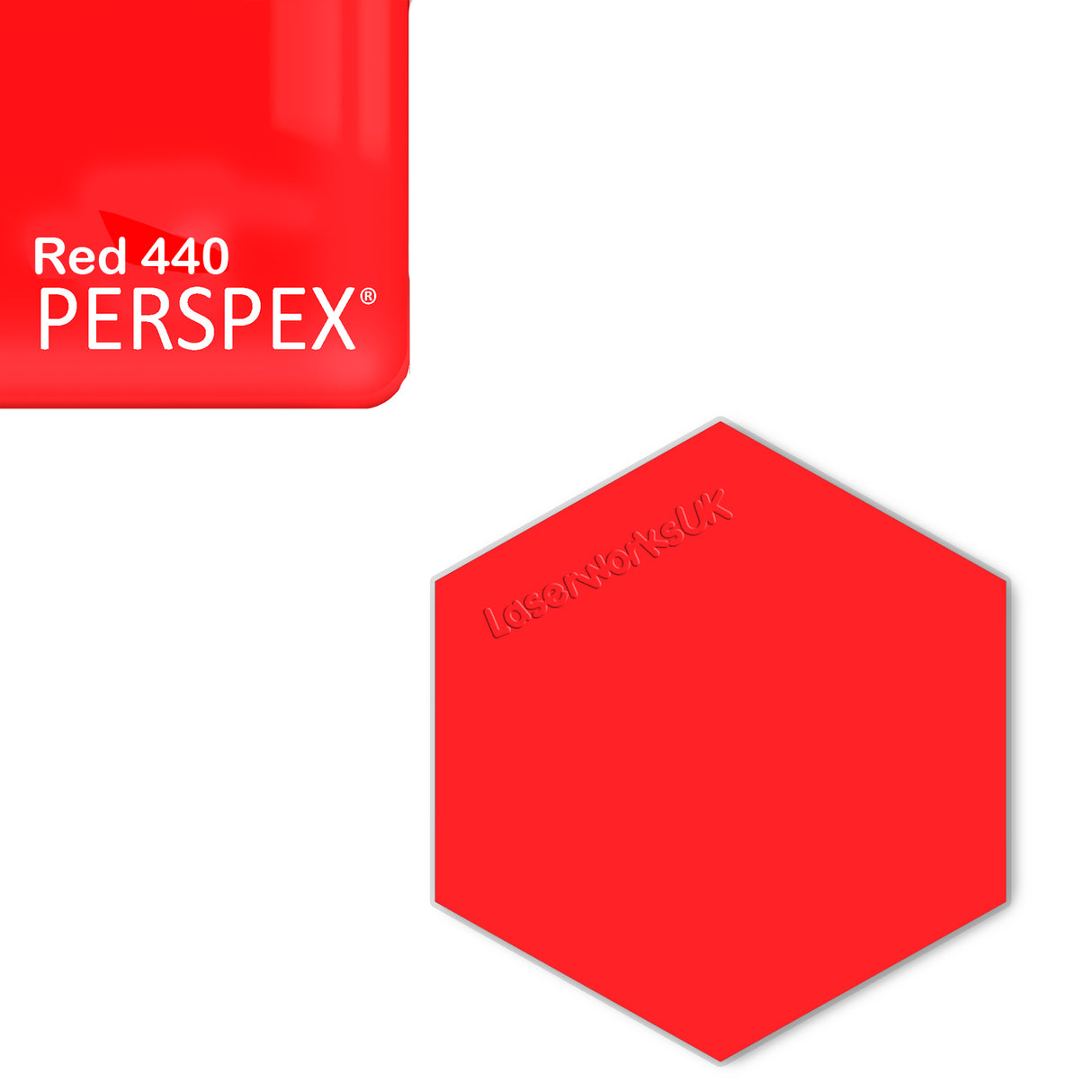 Acrylic Hexagon Blanks (6cm Pack of 9) - Laserworksuk