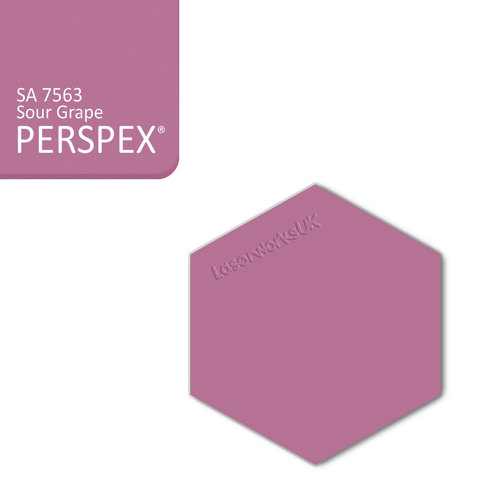 Acrylic Hexagon Blanks (6cm Pack of 9) - Laserworksuk