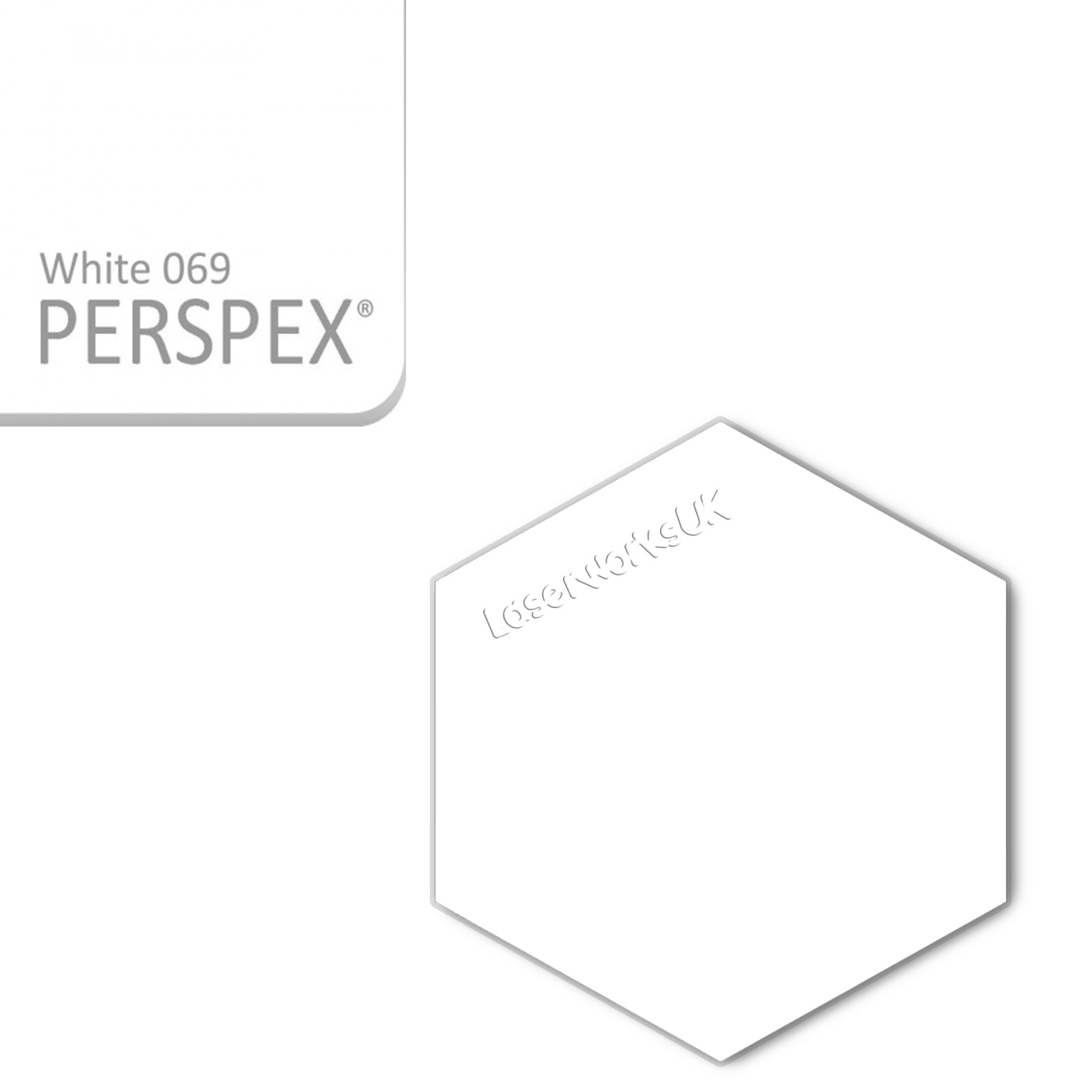 Acrylic Hexagon Blanks (6cm Pack of 9) - Laserworksuk