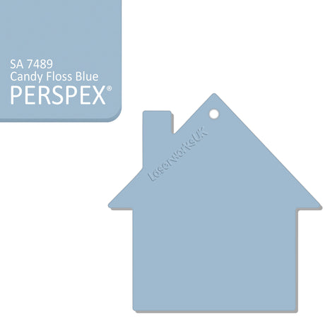 Acrylic New Home Keyring - Acrylic House Blank - Laserworksuk