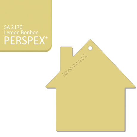 Acrylic New Home Keyring - Acrylic House Blank - Laserworksuk