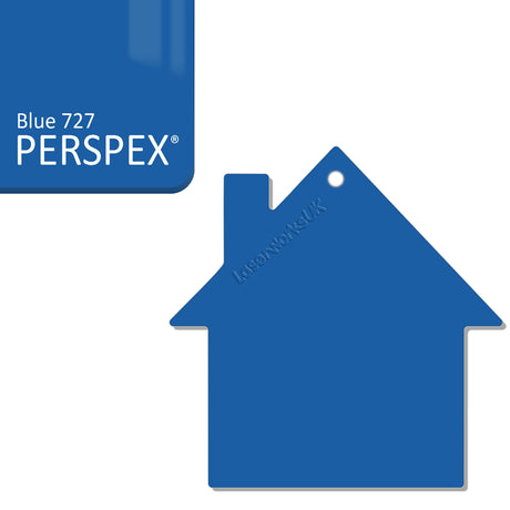 Acrylic New Home Keyring - Acrylic House Blank - Laserworksuk